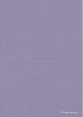 Embossed | Rococo Lilac Pearlescent 120gsm 200 x 297mm paper | PaperSource