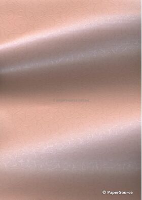 Embossed Rococo Pink Pearlescent A4 120gsm paper | PaperSource