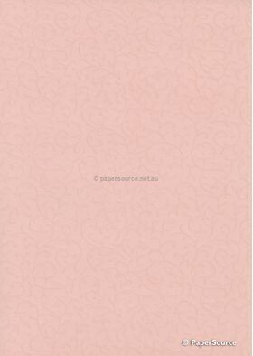 Embossed Rococo Pink Pearlescent A4 120gsm paper | PaperSource