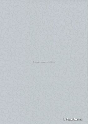 Embossed | Rococo Silver Grey Pearlescent 120gsm A4 paper | PaperSource