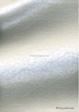 Embossed Espalier Quartz 2-sided Pearlescent A4 handmade, recycled paper | PaperSource