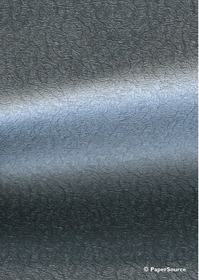 Embossed Fretwork Antique Silver Metallic 120gsm Paper, Detail view | PaperSource
