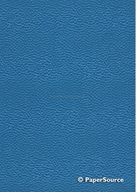 Embossed Pebble Peacock Blue Pearlescent A4 Mill recycled paper | PaperSource