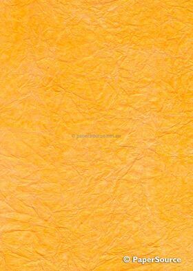 Rustic Fluoro | Deep Yellow Metallic Handmade, Recycled A4 paper | PaperSource