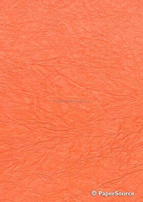 Rustic Fluoro Orange Metallic Handmade, Recycled paper | PaperSource