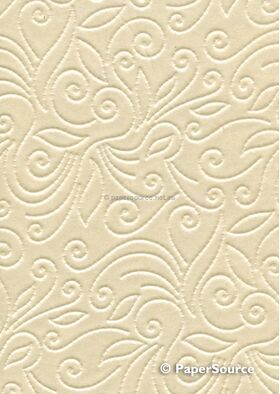 Embossed Stitched Pearl Pearlescent A4 handmade recycled paper | PaperSource