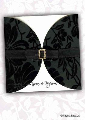 LoveWrap made with Black on Black Magnolia Chiffon | PaperSource