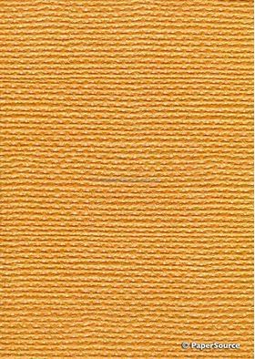 Embossed Burlap Orange Pearlescent A4 handmade, recycled paper