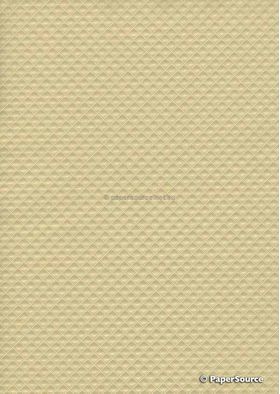 Embossed Diamond Quilt Gold Pearl Pearlescent A4 paper | PaperSource