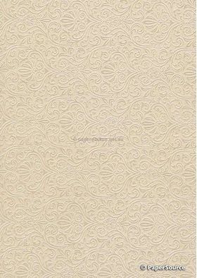 Embossed Eternity Opal Pearlescent A4 2-sided handmade, recycled paper | PaperSource