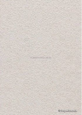 Embossed Eternity Quartz Pearlescent A4 2-sided handmade, recycled paper | PaperSource