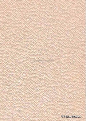 Embossed Pebble Apricot Pearlescent Style B, A4 handmade recycled paper