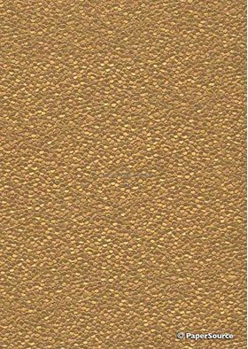 Embossed Pebble Gold Pearlescent A4 handmade recycled paper