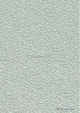 Embossed Pebble Pastel Blue Pearlescent A4 handmade recycled paper