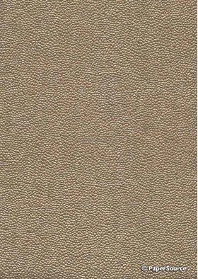 Embossed River Pebble Mink Taupe Pearlescent A4 handmade recycled paper | PaperSource