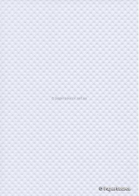 Embossed Diamond Quilt White Matte A4 120gsm paper | PaperSource