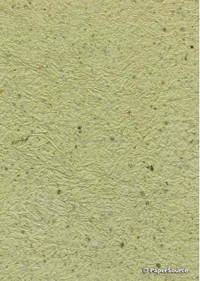 Mica Sage Green Mica Flakes on Sage Crush Matte A4 handmade recycled paper | PaperSource