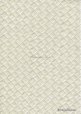 Embossed Quartz Pearlescent Leatherette A4 handmade paper