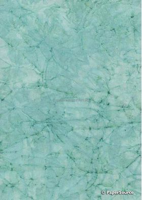 Batik Plain - Aqua Green 120gsm Handmade Recycled Paper | PaperSource