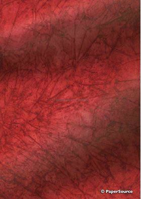 Batik Plain - Red 120gsm Handmade Recycled Paper | PaperSource