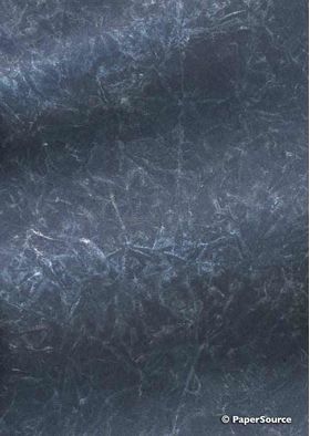 Batik Metallic - Navy Blue with Silver 120gsm Handmade Recycled Paper | PaperSource