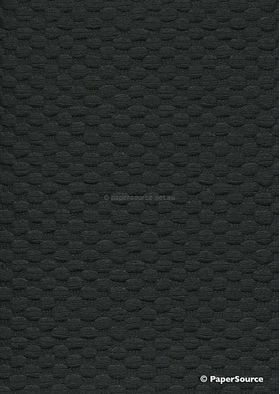 Embossed Black Matte Berber A4 handmade paper