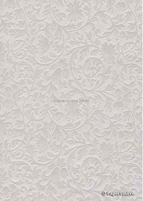 Embossed Brocade Crystal Pearlescent A4 handmade, recycled paper | PaperSource