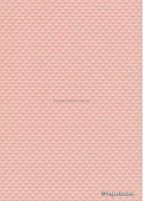 Embossed Diamond Quilt Apricot Pearlescent A4 paper | PaperSource