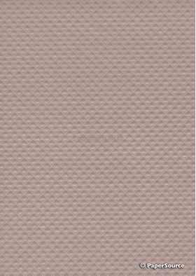 Embossed Diamond Quilt Dusty Pink Pearlescent A4 paper | PaperSource