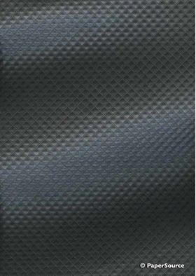 Embossed Diamond Quilt Onyx Pearlescent A4 paper | PaperSource