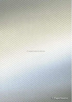 Embossed Loom Pearl Pearlescent 120gsm A4 paper | PaperSource