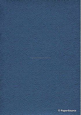 Embossed River Pebble Indigo Blue Pearlescent A4 handmade recycled paper | PaperSource