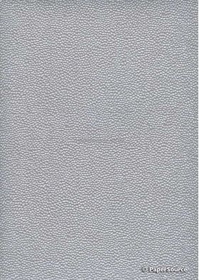 Embossed River Pebble Silver Pearlescent A4 handmade recycled paper | PaperSource