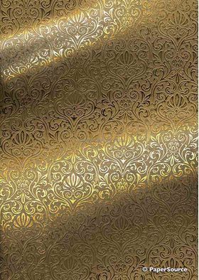 Foiled Eternity Gold Foil on Gold Smooth Metallic Pearlescent Handmade, Recycled A4 Paper | PaperSource