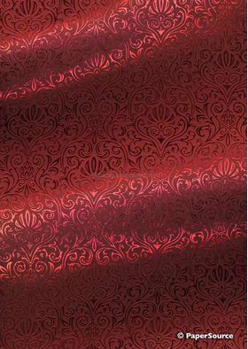 Foiled Eternity Red Foil on Red Smooth Matte Handmade, Recycled A4 Paper | PaperSource
