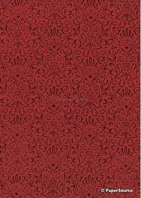 Foiled Eternity Red Foil on Red Smooth Matte Handmade, Recycled A4 Paper | PaperSource