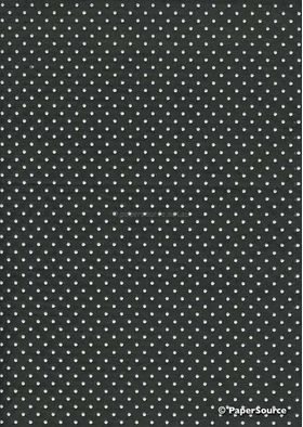 Precious Metals | Bead Black with White Raised Pattern on Chiffon A4 | PaperSource