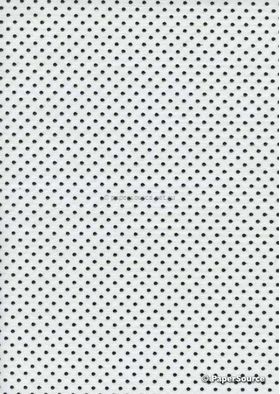 Precious Metals | Bead White with Black Raised Pattern on Chiffon A4 | PaperSource