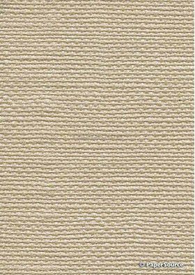 Embossed Burlap Champagne Pearlescent A4 handmade, recycled paper