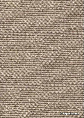 Embossed Burlap Mink Beige Pearlescent A4 handmade, recycled paper