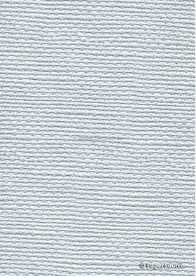 Embossed Burlap Ice Blue Pearlescent A4 handmade, recycled paper
