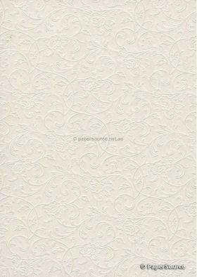 Embossed Espalier Quartz Pearlescent A4 handmade, recycled paper | PaperSource