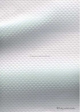 Embossed Diamond Quilt Iridescent Pearl Pearlescent A4 paper | PaperSource