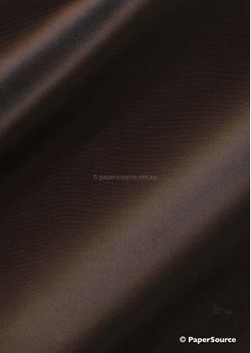 Silk Charmeuse | Dark Brown, a fabric backed onto a 90 gsm A4 paper which embosses and prints well | PaperSource
