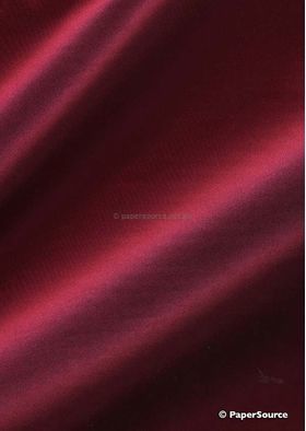 Silk Charmeuse Deep Red, a fabric backed onto a 90 gsm A4 paper and embosses and prints well | PaperSource