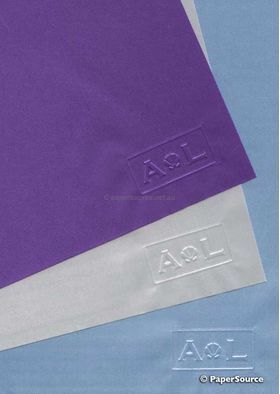 Silk Charmeuse Lavender Purple, a fabric backed onto a 90 gsm A4 paper and embosses and prints well | PaperSource