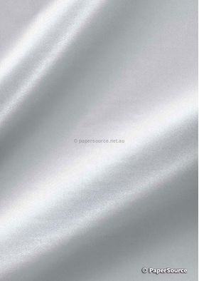 Silk Charmeuse White, a fabric backed onto a 90 gsm A4 paper and embosses and prints well | PaperSource