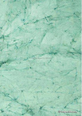 Batik Plain - Aqua Green 200gsm Handmade Recycled Paper | PaperSource