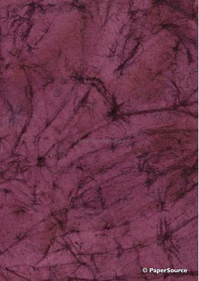 Batik Plain - Maroon 200gsm Handmade Recycled Paper | PaperSource