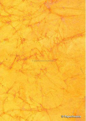 Batik Metallic | Orange with Silver 200gsm Handmade Recycled A4 card | PaperSource